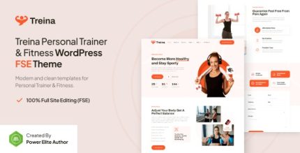 Treina - Personal Trainer & Fitness FSE WordPress Theme