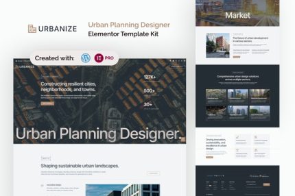 Urbanize - Urban Planning Designer Elementor Template Kits