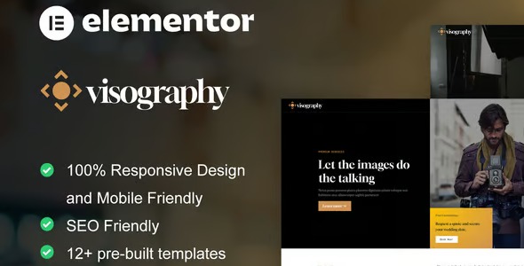 Visography 1.0 – Photography & Portfolio Elementor Template Kit