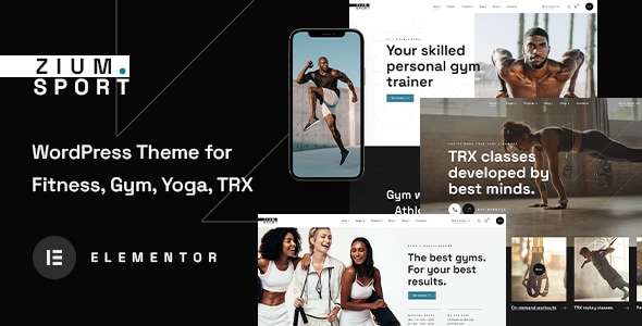 Zium 1.0.13 – Sports and Fitness WordPress Theme