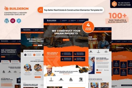 Builderon - Construction And Industry Elementor Template Kit