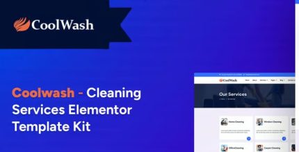 Coolwash - Cleaning Services Elementor Pro Template Kit