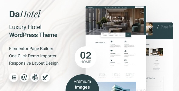 Dahotel 1.0 – Luxury Hotel WordPress Theme