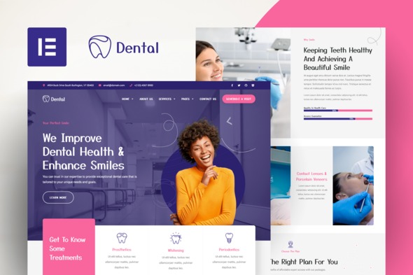 Dental  – Dentist Clinic & Medical Elementor Pro Template Kit