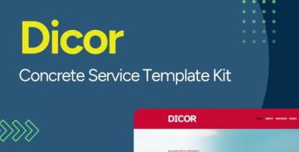 Dicor - Concrete Service Elementor Template Kit