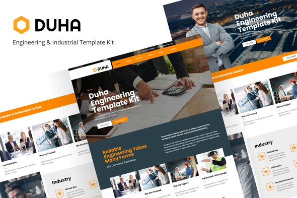 Duha  – Engineering & Industrial Elementor Template Kit
