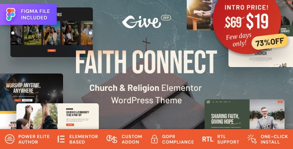 Faith Connect 1.1.2 – Religion & Church WordPress Theme