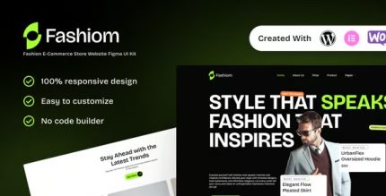 Fashiom - Fashion E-Commerce Store Elementor Template Kit