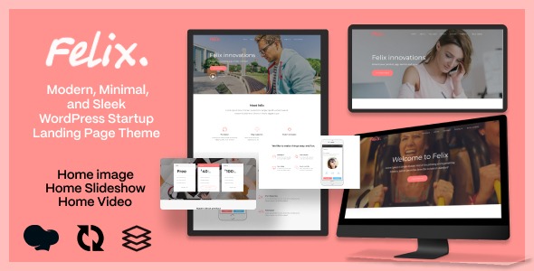 Felix. 1.0.5 – Startup Landing Page WordPress Theme