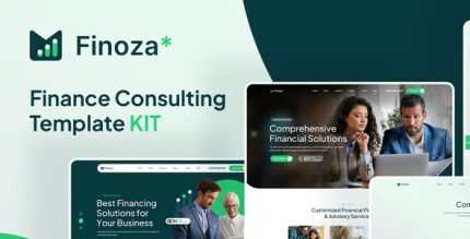 Finoza - Finance Consulting Elementor Template Kit