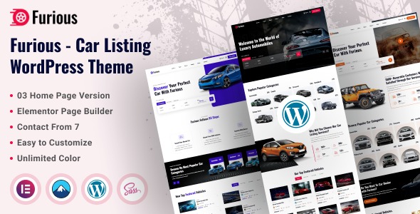 Furious 1.0 – Car Listing WordPress Theme