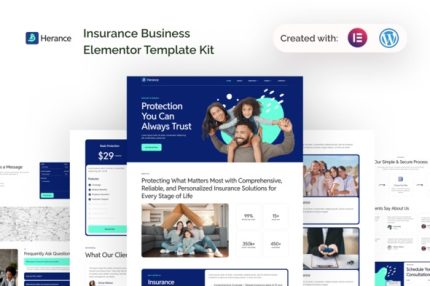 Herance - Insurance Company Elementor Template Kit