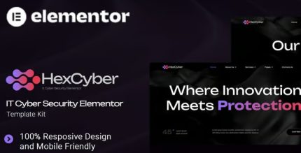 Hexcyber - IT Cyber Security Elementor Template Kit