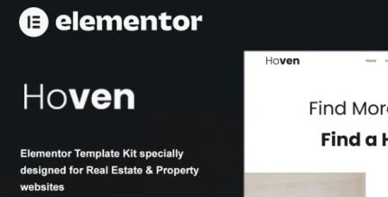 Hoven - Real Estate & Property Elementor Template Kit