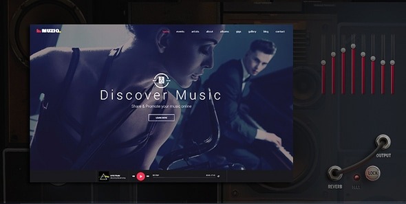 Muziq 1.4 – Music Band & Musician WordPress Theme