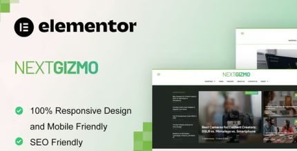 NextGizmo - Gadget News & Magazine Elementor Template Kit