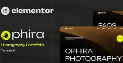 Ophira - Photography Portfolio Elementor Template Kit