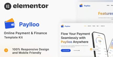 Paylloo - Online Payment & Finance Elementor Template Kit