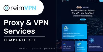 Reimvpn - Proxy & VPN Services Elementor Template Kit