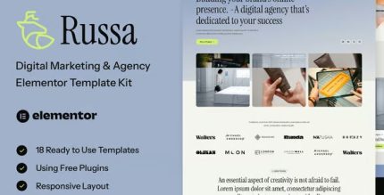 Russa - Digital Marketing & Agency Elementor Template Kit
