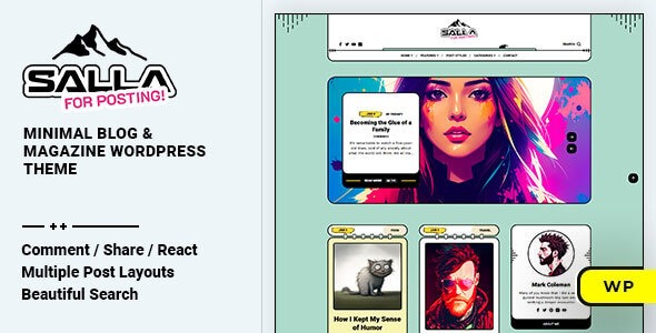 Salla 1.0.6 – Personal Blog & Magazine WordPress Theme