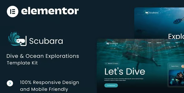 Scubara 1.0 – Dive & Ocean Explorations Elementor Template Kit