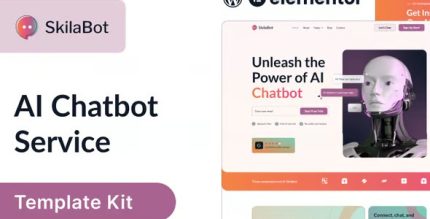 Skilabot - AI Chatbot Service Elementor Template Kit