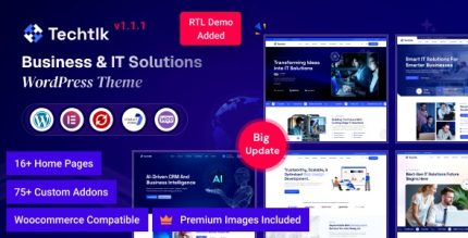 Techtlk - Business & IT Solutions WordPress Theme