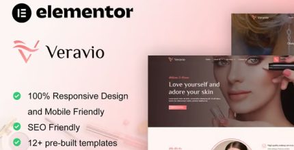 Veravio - Makeup Artist & Hair Stylist Elementor Template Kit