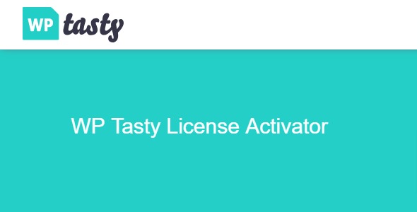 WP Tasty License Activator 1.0