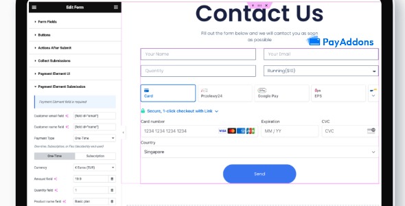 Elementor Stripe Payment Premium 1.17.3