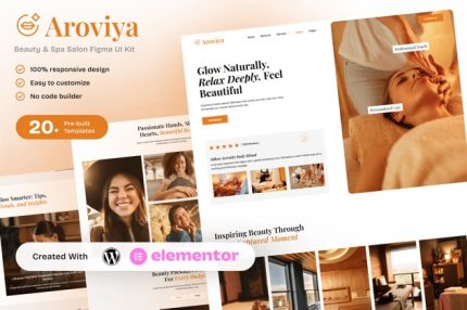 Aroviya - Beauty & Spa Salon Elementor Template Kit
