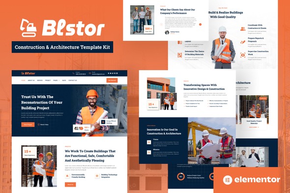 Blstor  – Construction & Architecture Elementor Template Kit