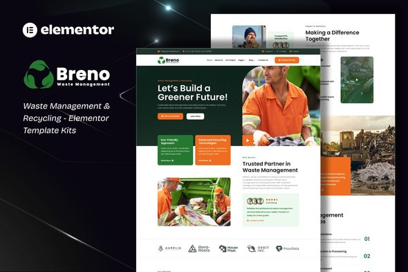 Breno  – Waste Management & Recycling Elementor Template Kits