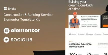 Bricko - Construction & Building Service Elementor Template Kit