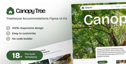 CanopyTree - Elementor Template Kit Treehouse Accommodations