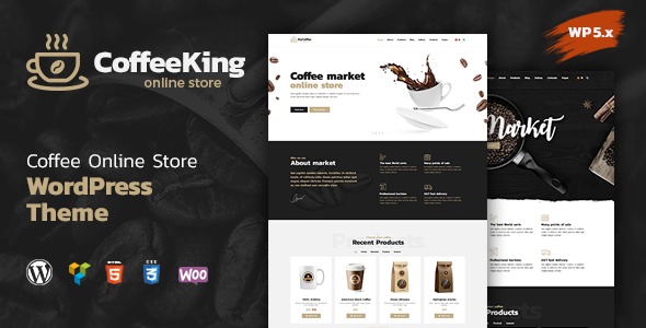 CoffeeKing 1.7.8 – Coffee Shop & Drinks Online Store WordPress Theme
