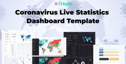 Coronavirus Live Statistics Dashboard Template