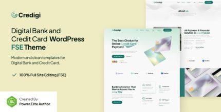 Credigi - Digital Bank & Credit Card FSE WordPress Theme