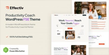 Effectiv - Productivity Coach & Mentor FSE WordPress Theme
