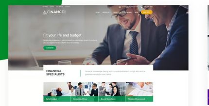 Finance Corp - Template Financial Business Website