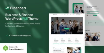 Financerr - Business & Finance FSE WordPress Theme