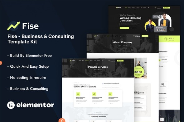 Fise  – Business & Consulting Elementor Template Kit