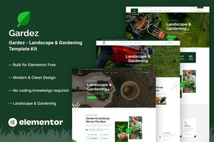 Gardez - Landscape & Gardening Elementor Template Kit