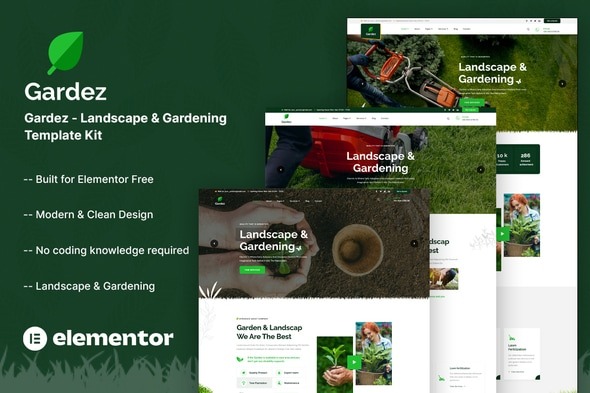 Gardez  – Landscape & Gardening Elementor Template Kit
