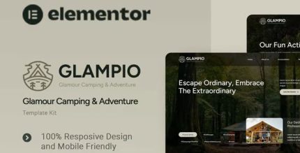 Glampio - Glamour Camping & Adventure Elementor Template Kit