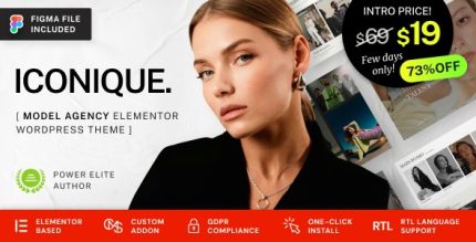 Iconique - Fashion Model Agency WordPress Theme