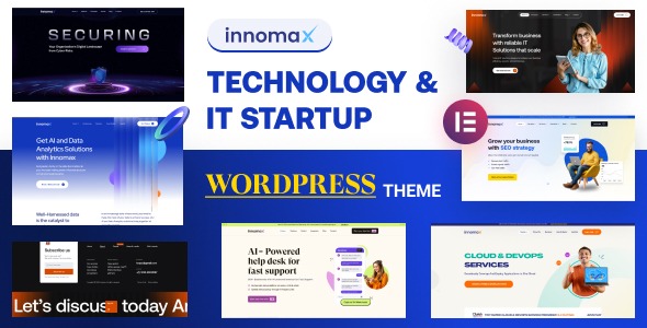 Innomax 1.0 – Technology & IT Startup WordPress Theme
