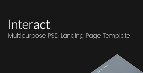 Interact 1.0 – Multipurpose Landing Page Template