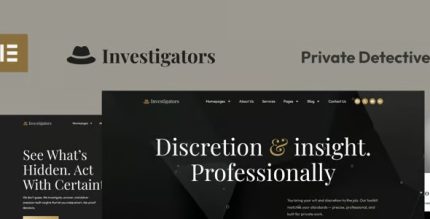 Investigators - Private Detective Elementor Pro Template Kit